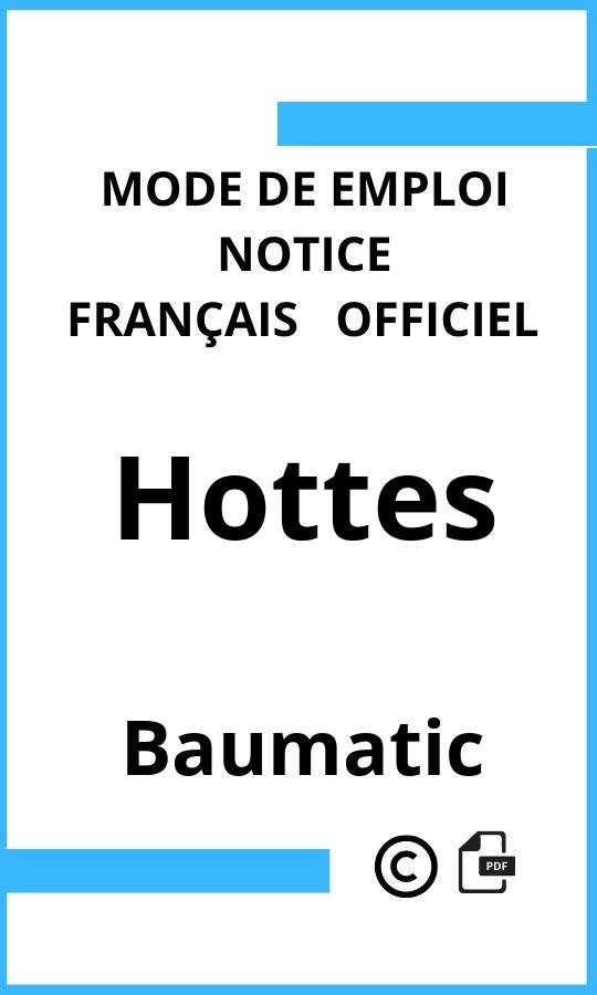 Mode d'emploi four Baumatic Hottes Français