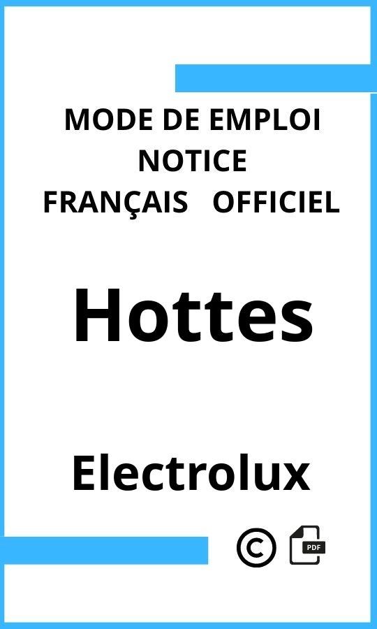 Mode d'emploi four Hottes Electrolux Français