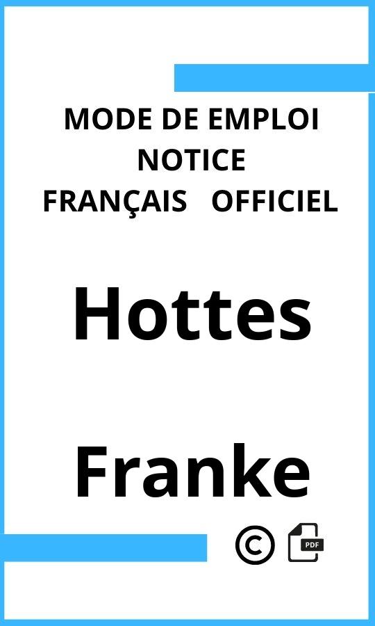 Hottes Franke Mode d'emploi Français