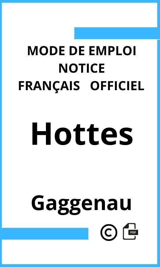 Gaggenau Hottes Mode d'emploi Français