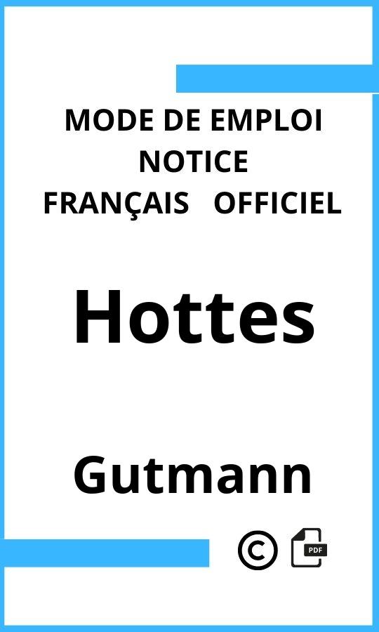 Mode d'emploi four Gutmann Hottes Français