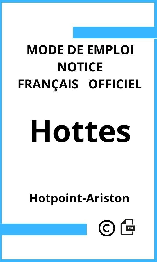 Mode d'emploi four Hottes Hotpoint-Ariston Français