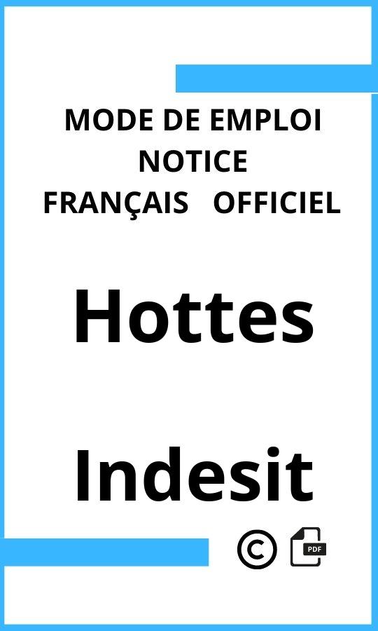 Hottes Indesit Mode d'emploi Français