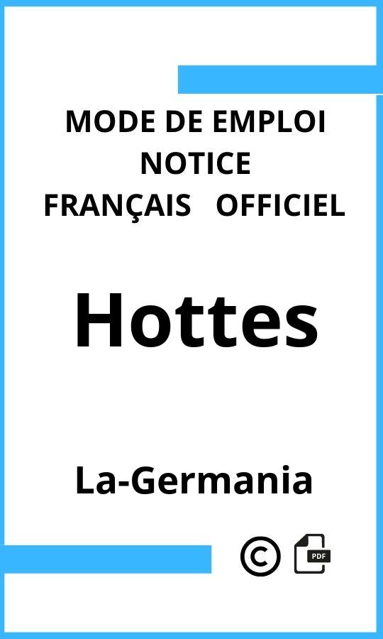 Mode d'emploi four La-Germania Hottes Français