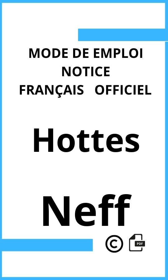 Mode d'emploi four Neff Hottes Français