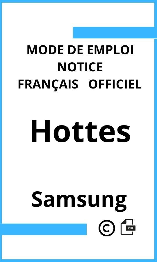 Hottes Samsung Mode d'emploi Français