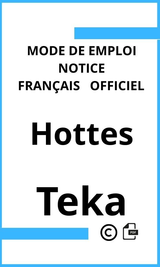 Teka Hottes Mode d'emploi Français