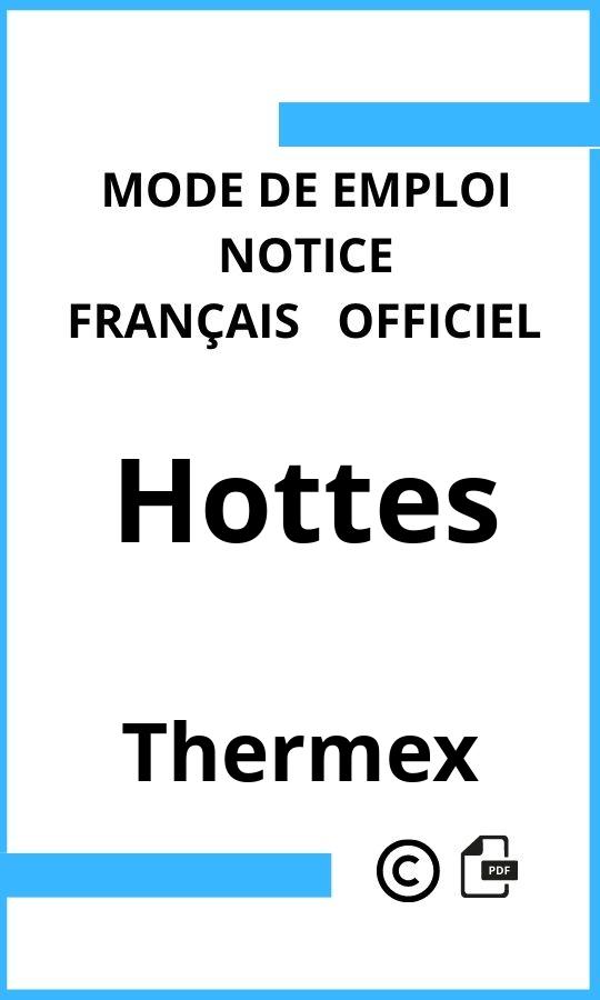 Mode d'emploi four Hottes Thermex Français