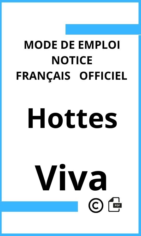 Mode d'emploi four Hottes Viva Français