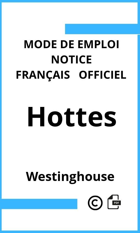 Hottes Westinghouse Mode d'emploi Français