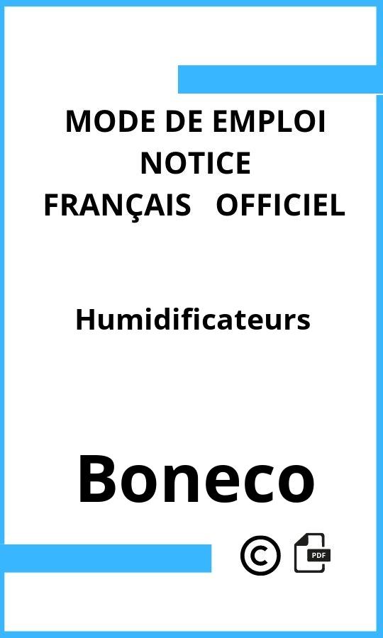 Boneco Humidificateurs Mode d'emploi Français