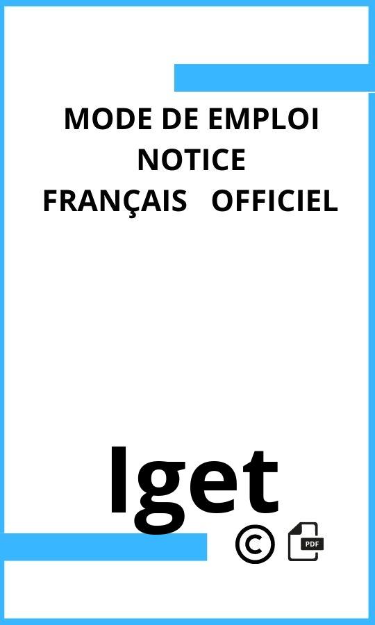 Mode d'emploi four  Iget Français