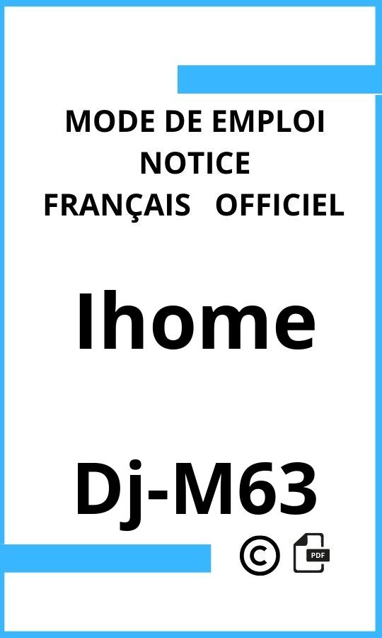 Mode d'emploi four Dj-M63 Ihome Français