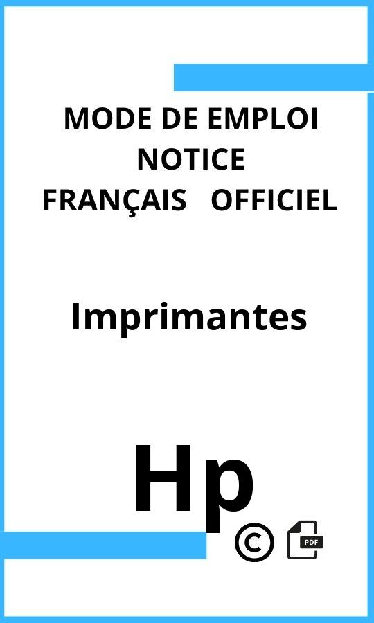 Hp Imprimantes Mode d'emploi Français