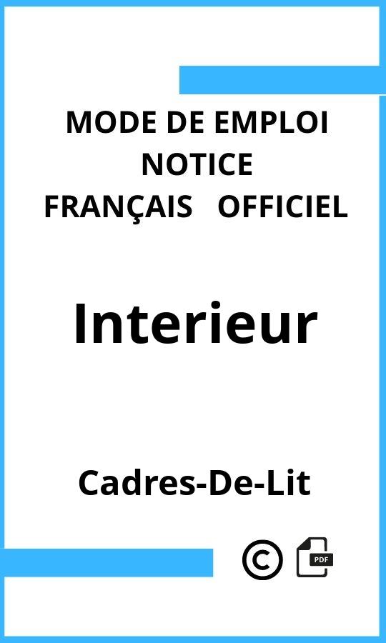 Mode d'emploi four Cadres-De-Lit Interieur Français