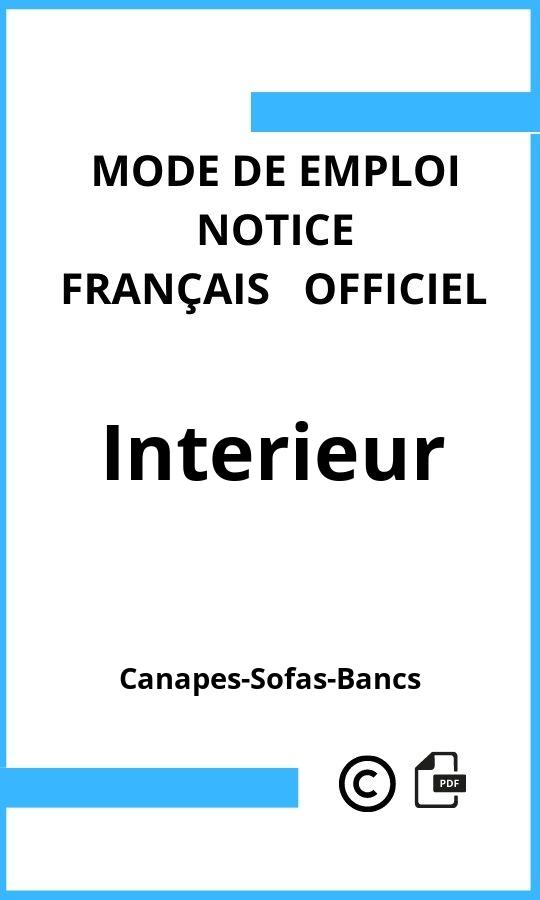 Mode d'emploi four Interieur Canapes-Sofas-Bancs Français