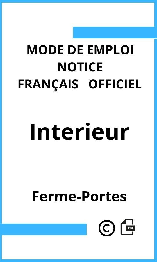 Interieur Ferme-Portes Mode d'emploi Français