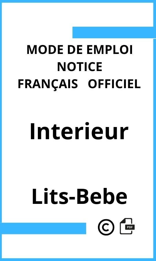 Interieur Lits-Bebe Mode d'emploi Français