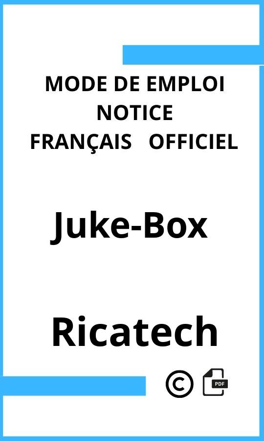 Juke-Box Ricatech Mode d'emploi Français