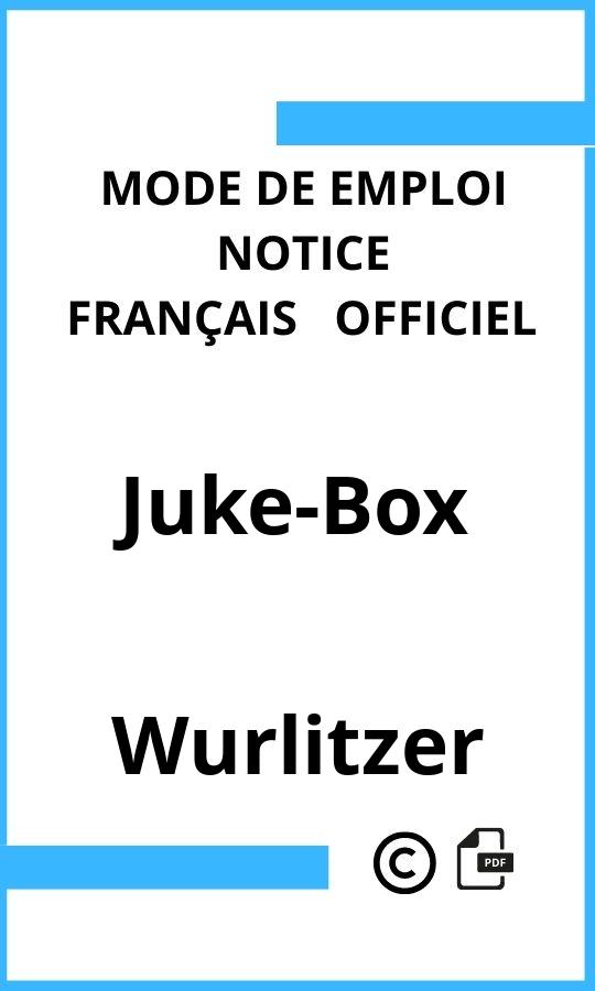 Wurlitzer Juke-Box Mode d'emploi Français