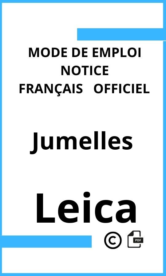 Jumelles Leica Mode d'emploi Français