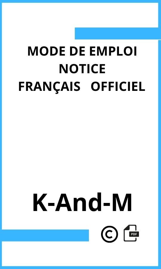 Mode d'emploi four  K-And-M Français