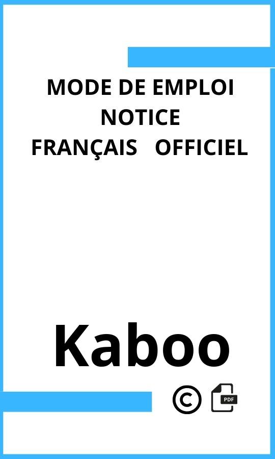 Mode d'emploi four  Kaboo Français