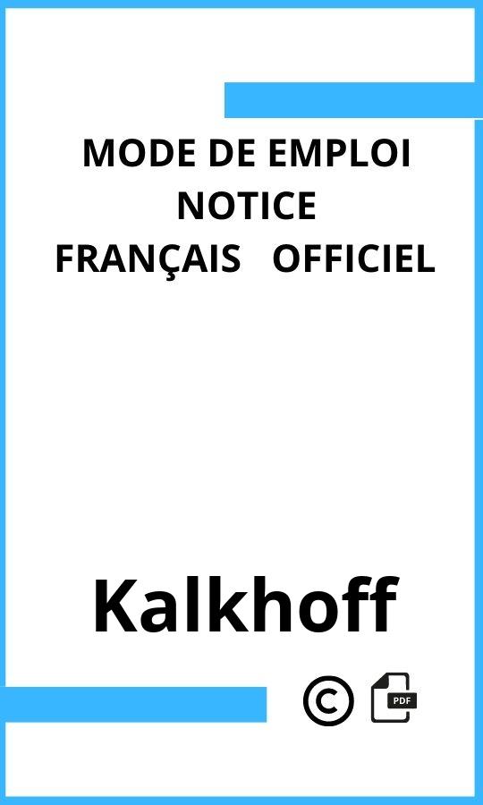 Mode d'emploi four Kalkhoff  Français