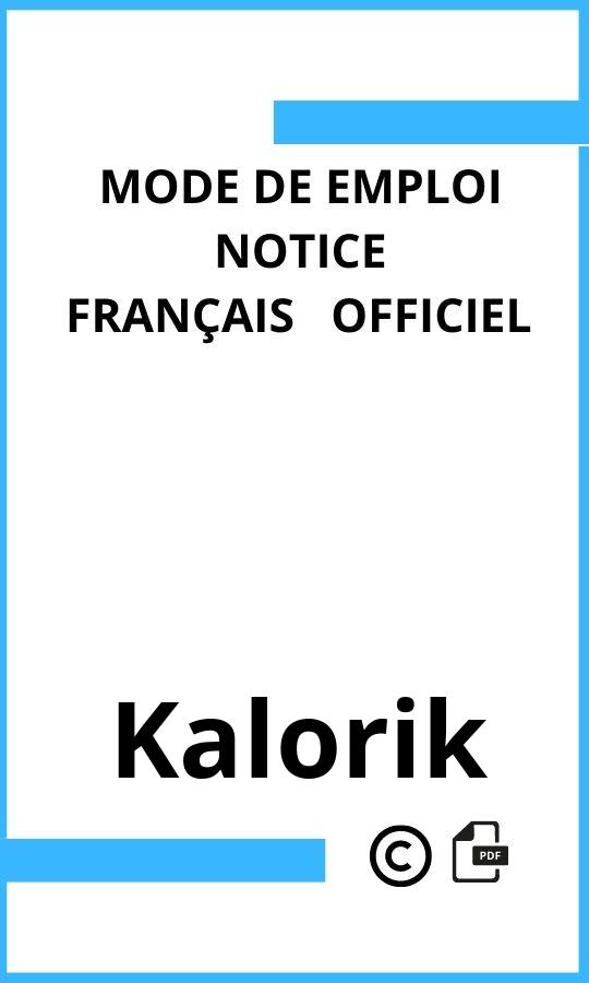 Mode d'emploi four Kalorik  Français