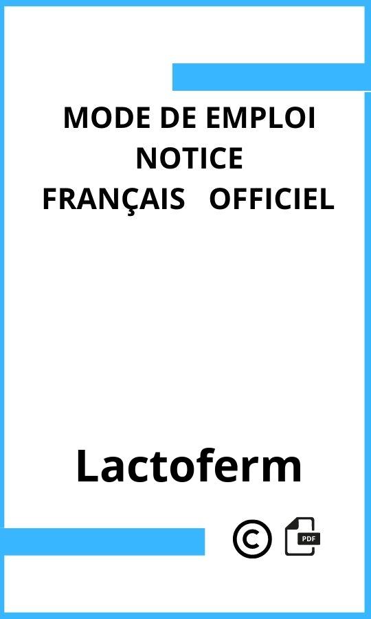 Mode d'emploi four  Lactoferm Français