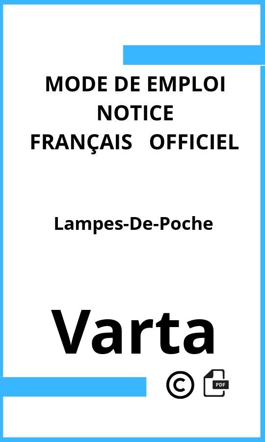 Mode d'emploi four Varta Lampes-De-Poche Français