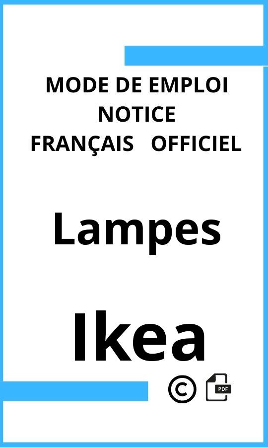 Lampes Ikea Mode d'emploi Français