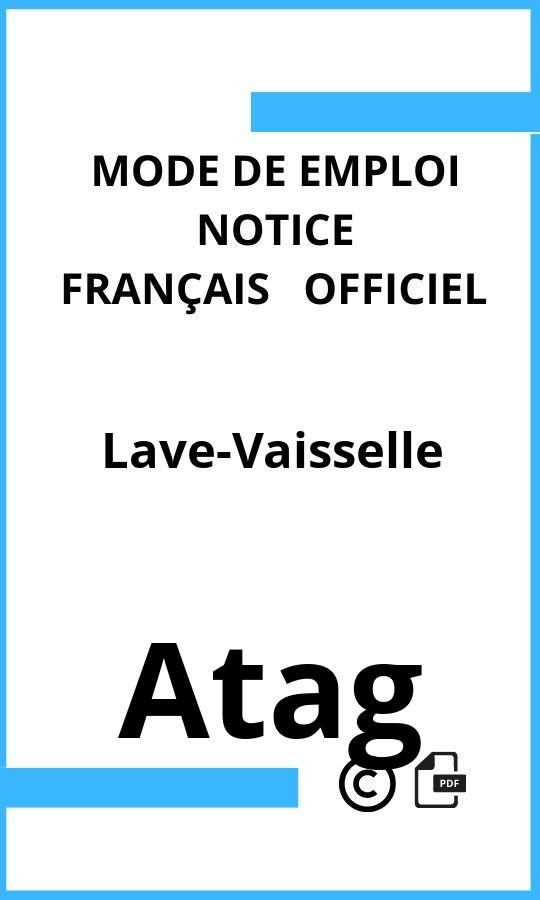 Mode d'emploi four Atag Lave-Vaisselle Français