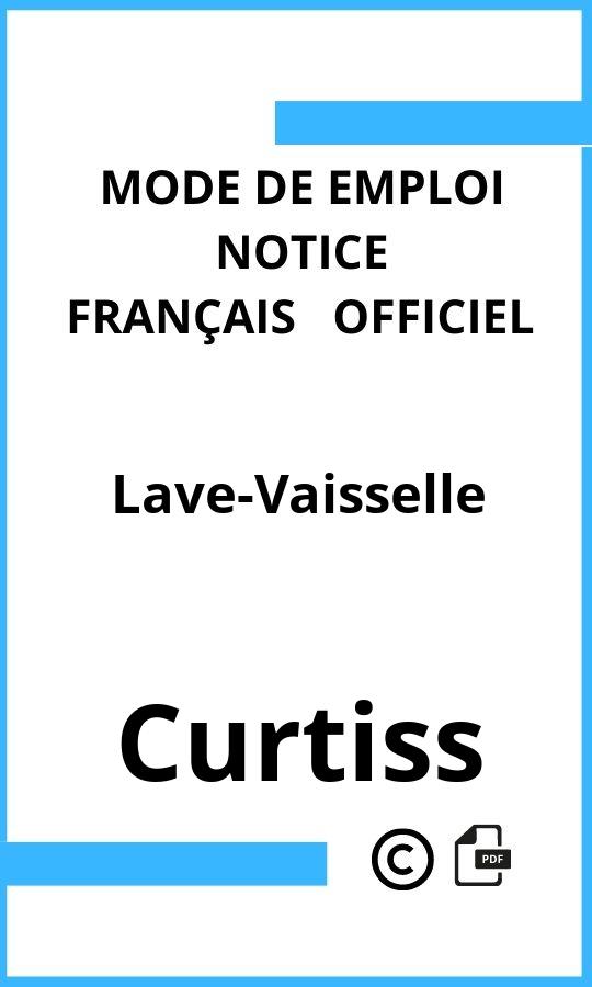 Mode d'emploi four Curtiss Lave-Vaisselle Français