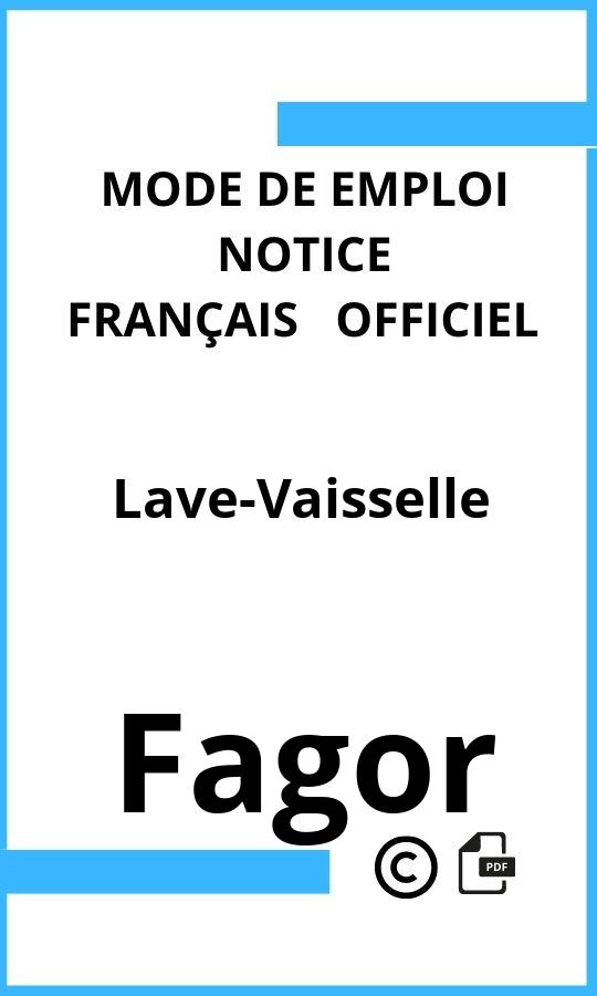 Lave-Vaisselle Fagor Mode d'emploi Français