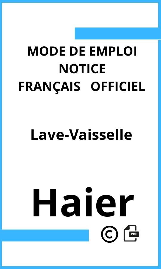 Mode d'emploi four Haier Lave-Vaisselle Français