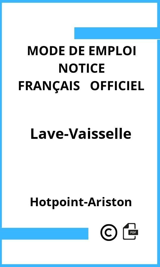 Mode d'emploi four Lave-Vaisselle Hotpoint-Ariston Français