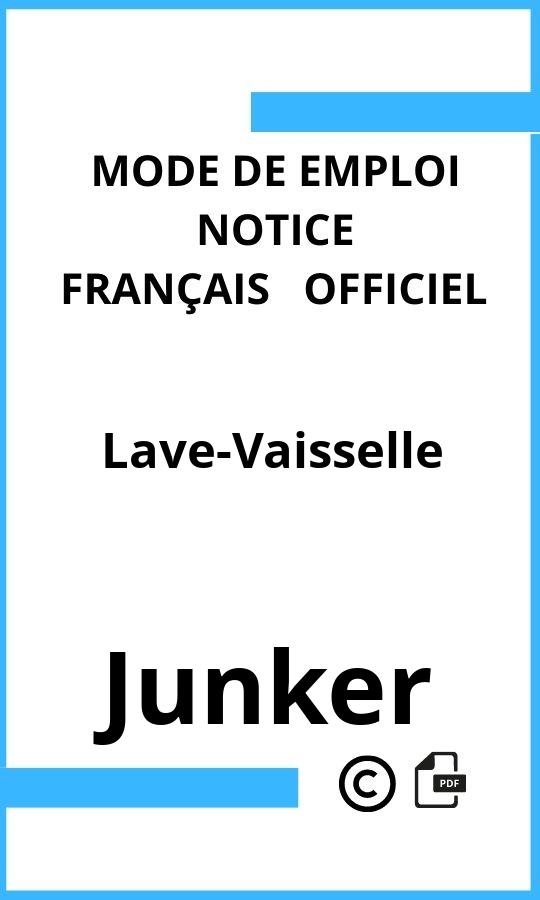 Mode d'emploi four Junker Lave-Vaisselle Français