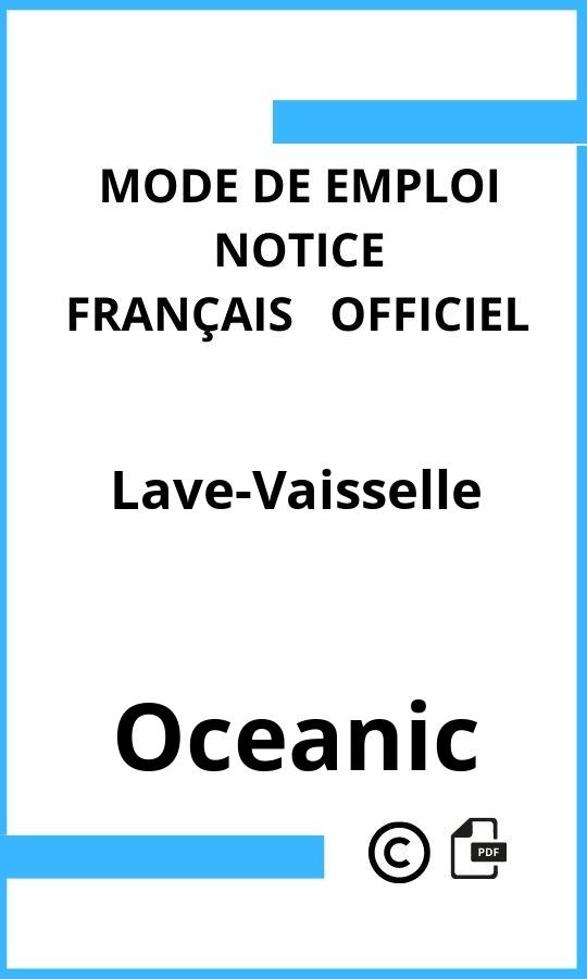 Lave-Vaisselle Oceanic Mode d'emploi Français