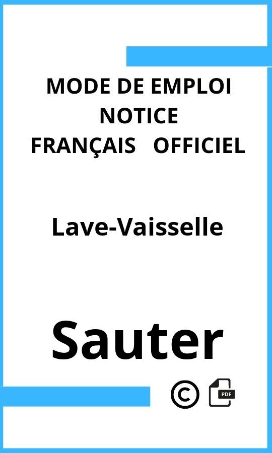 Lave-Vaisselle Sauter Mode d'emploi Français