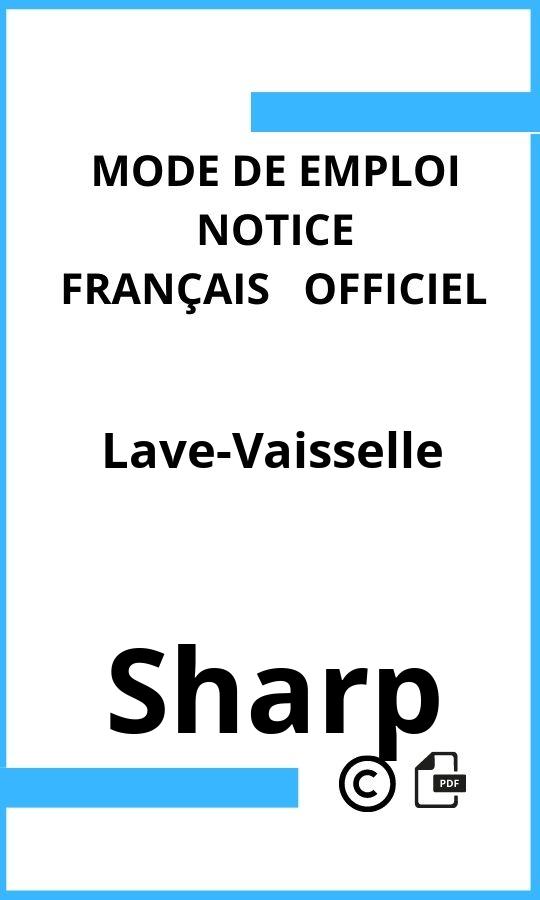 Mode d'emploi four Lave-Vaisselle Sharp Français