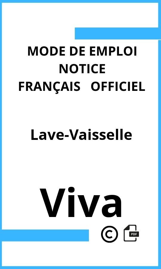 Viva Lave-Vaisselle Mode d'emploi Français