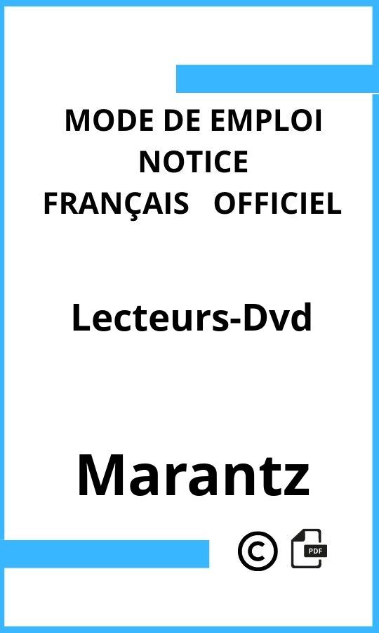 Marantz Lecteurs-Dvd Mode d'emploi Français