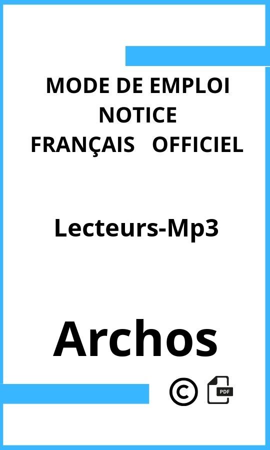 Mode d'emploi four Lecteurs-Mp3 Archos Français