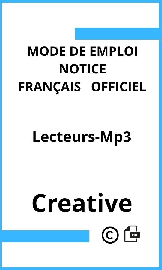 Mode d'emploi four Creative Lecteurs-Mp3 Français