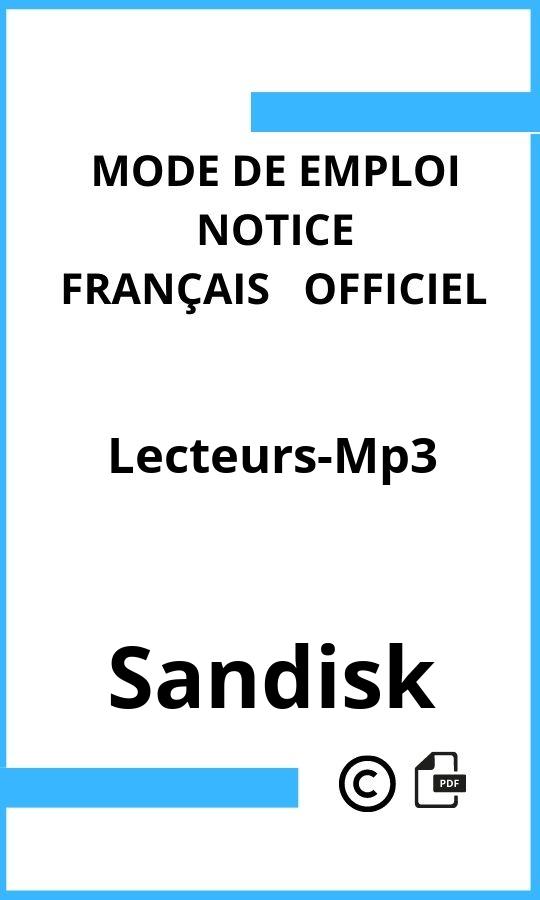 Lecteurs-Mp3 Sandisk Mode d'emploi Français