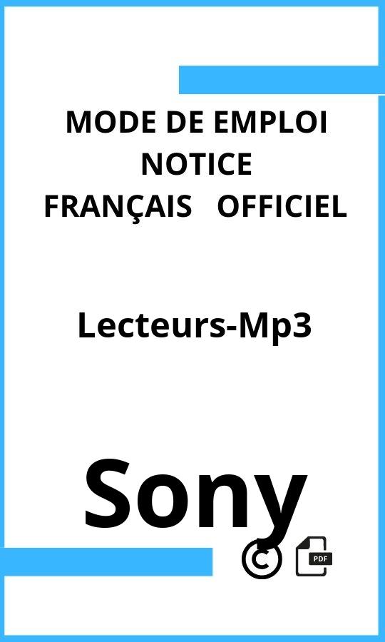 Mode d'emploi four Sony Lecteurs-Mp3 Français