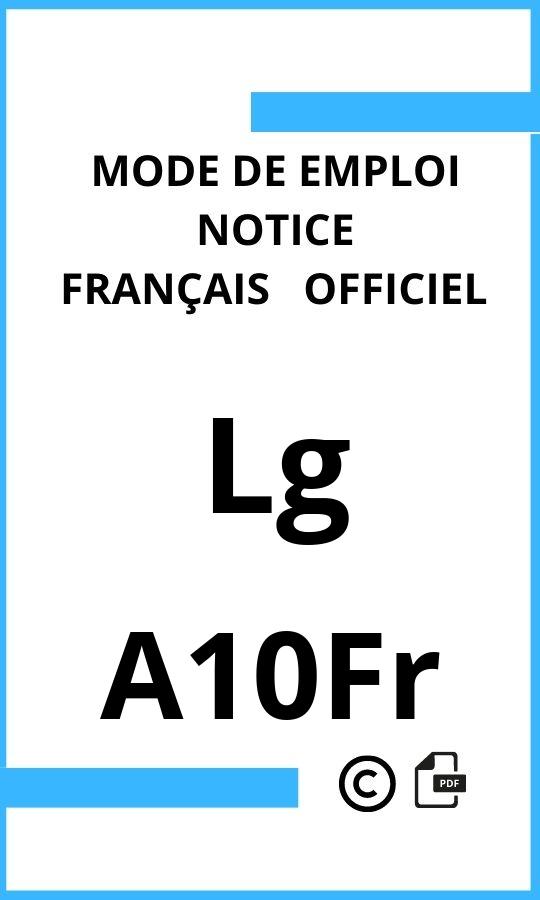 Mode d'emploi four Lg A10Fr Français