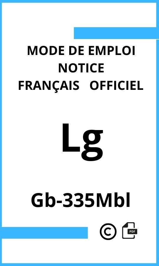 Mode d'emploi four Lg Gb-335Mbl Français