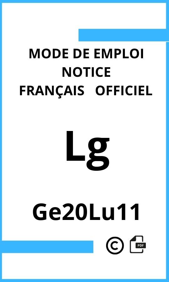 Mode d'emploi four Lg Ge20Lu11 Français